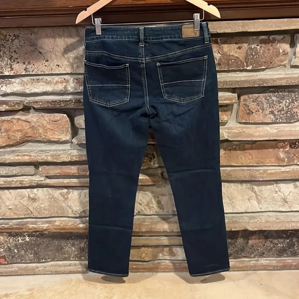 American Eagle Dark Wash Straight Leg Stretch Denim Jeans